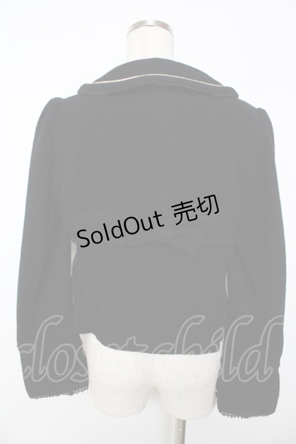 画像2: ALICE and the PIRATES / ソフィアショートコート  黒 Y-25-11-06-081-PA-JA-SZ-ZY (2)