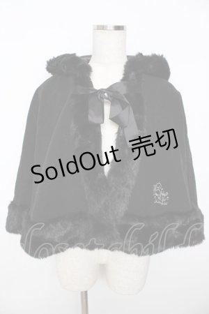 画像: BABY,THE STARS SHINE BRIGHT / 赤ずきんちゃんケープ - 黒 Y-25-11-06-085-BA-JA-SZ-ZY