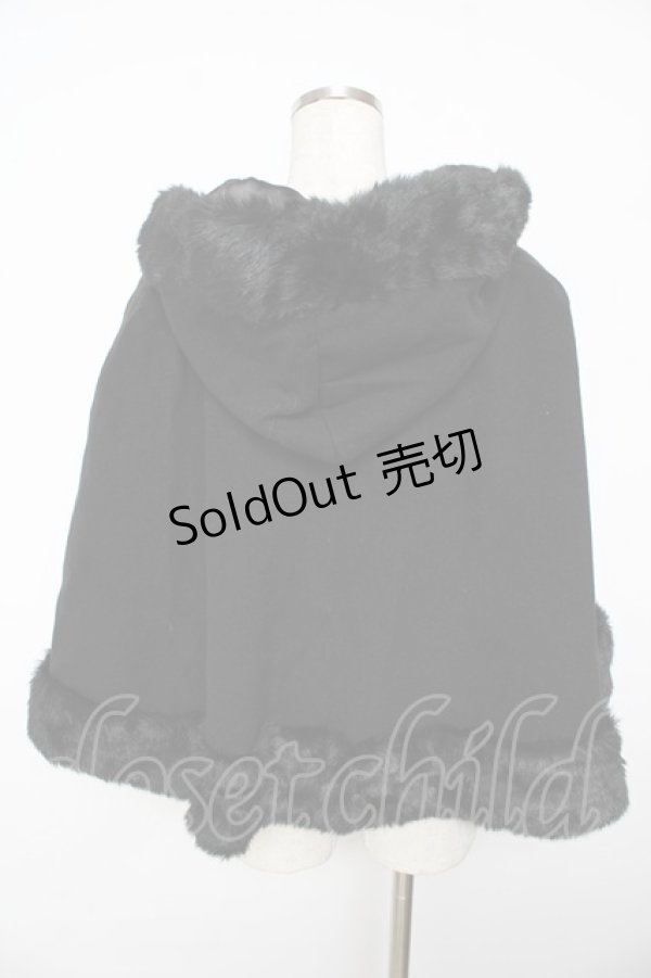 画像2: BABY,THE STARS SHINE BRIGHT / 赤ずきんちゃんケープ - 黒 Y-25-11-06-085-BA-JA-SZ-ZY (2)