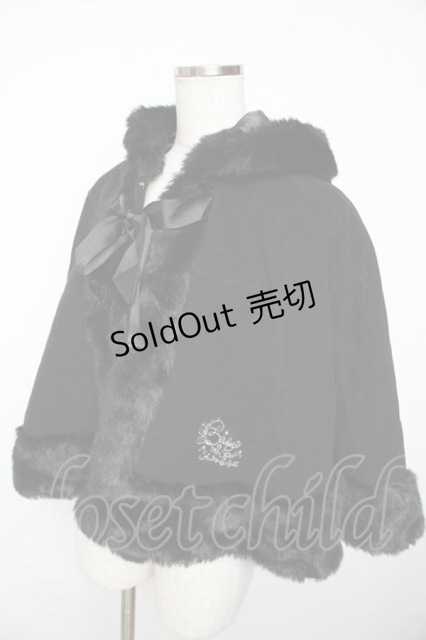 画像3: BABY,THE STARS SHINE BRIGHT / 赤ずきんちゃんケープ - 黒 Y-25-11-06-085-BA-JA-SZ-ZY (3)