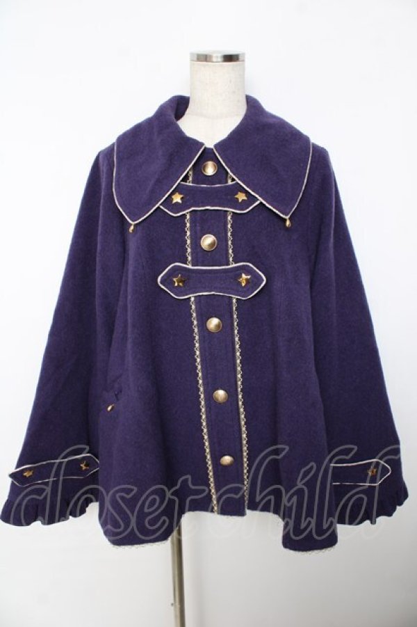 画像1: metamorphose / Wish Upon a Star Aラインコート 1 パープル Y-25-11-06-086-ME-CO-SZ-ZY (1)