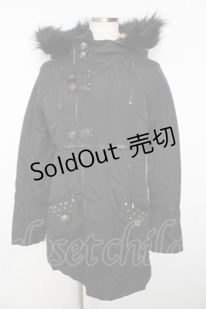 画像: SEX POT ReVeNGe / ミリタリーモッズコート  黒 Y-25-11-06-087-SP-CO-SZ-ZY