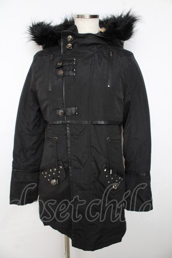 画像1: SEX POT ReVeNGe / ミリタリーモッズコート  黒 Y-25-11-06-087-SP-CO-SZ-ZY (1)