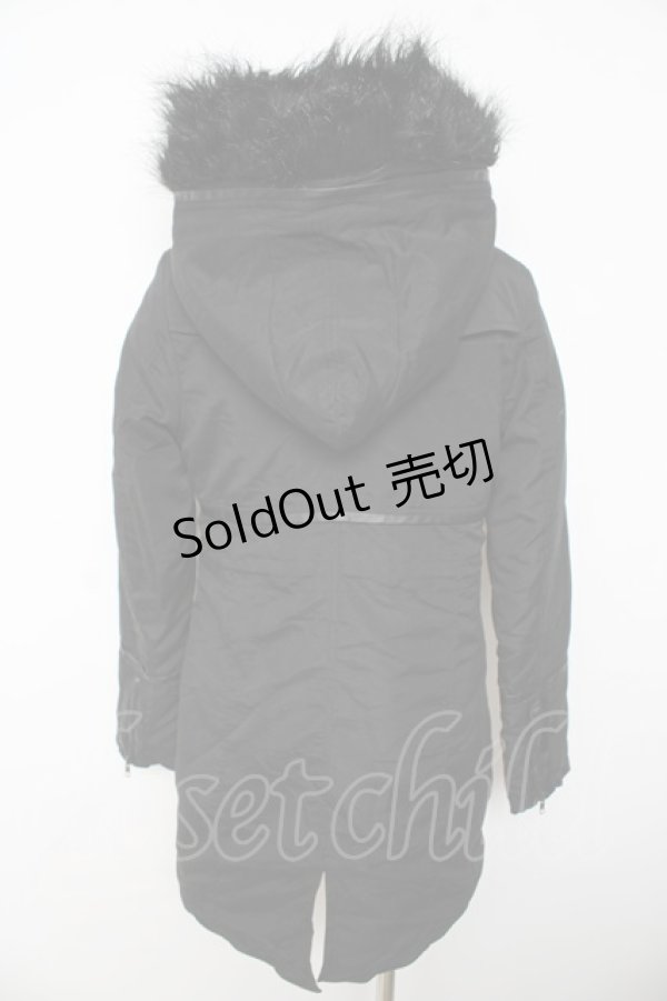 画像2: SEX POT ReVeNGe / ミリタリーモッズコート  黒 Y-25-11-06-087-SP-CO-SZ-ZY (2)