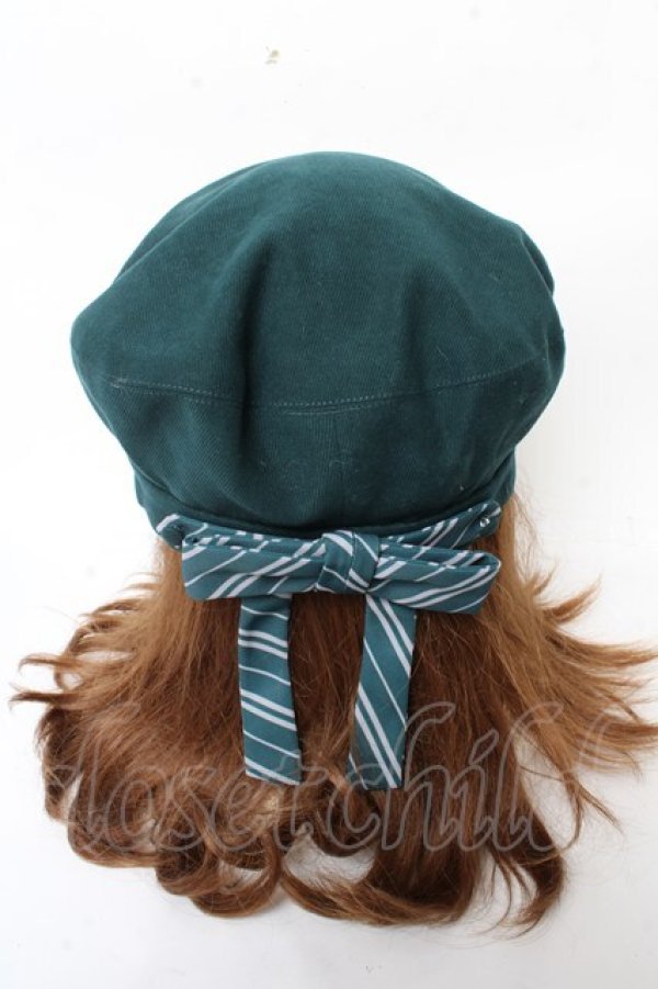 画像3: F i.n.t / ストライプリボンベレー帽/ハリーポッター F グリーン Y-25-11-06-010-CA-AC-SZ-ZY (3)