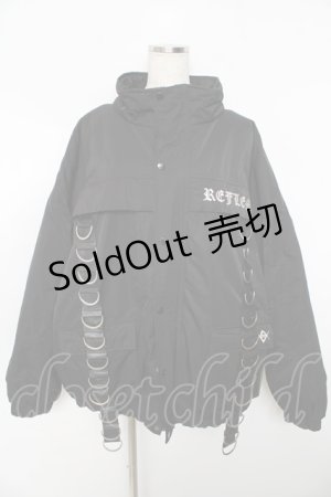 画像: REFLEM / ミリタリー中綿ブルゾン F ブラック Y-25-11-06-088-PU-CO-SZ-ZY
