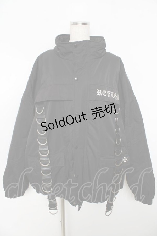 画像1: REFLEM / ミリタリー中綿ブルゾン F ブラック Y-25-11-06-088-PU-CO-SZ-ZY (1)