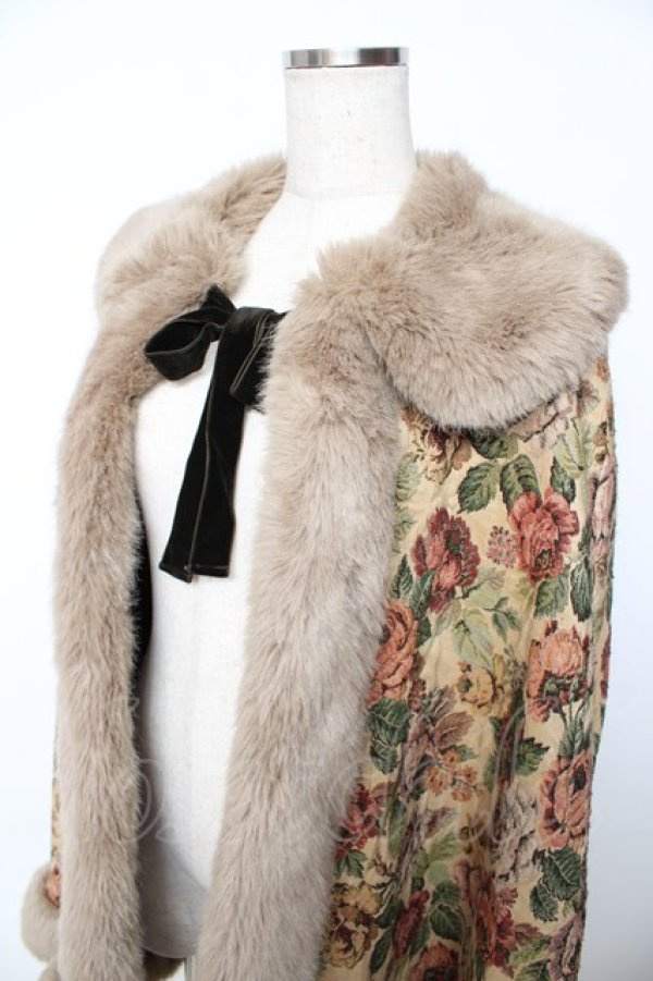 画像3: Mary Magdalene / リボン付きゴブランマント  ベージュ Y-25-11-06-091-CL-CO-SZ-ZY (3)