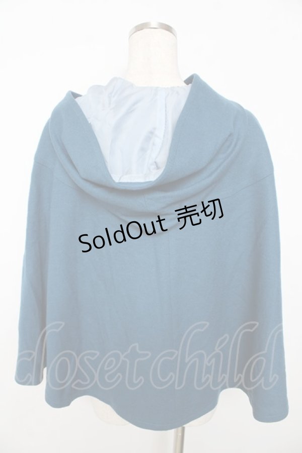 画像2: Jane Marple / シャペロンルージュのケープマント M ブルー Y-25-11-06-093-JM-JA-SZ-ZY (2)