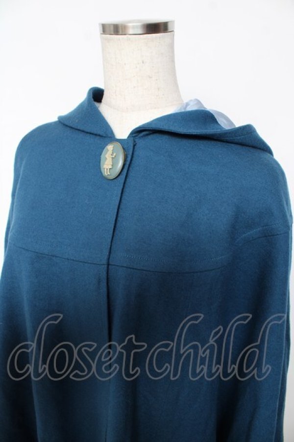 画像3: Jane Marple / シャペロンルージュのケープマント M ブルー Y-25-11-06-093-JM-JA-SZ-ZY (3)