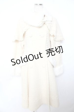 画像: BABY,THE STARS SHINE BRIGHT / ツイードケープ付きコート  アイボリー Y-25-11-06-094-BA-CO-SZ-ZY