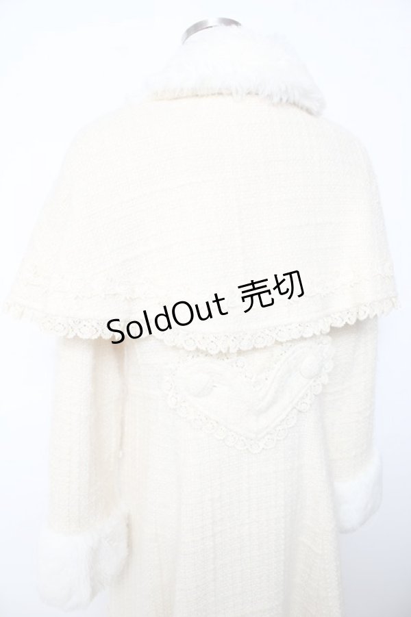 画像4: BABY,THE STARS SHINE BRIGHT / ツイードケープ付きコート  アイボリー Y-25-11-06-094-BA-CO-SZ-ZY (4)