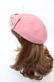 画像2: Leur Getter / ダブルリボン付ベレー  ピンク Y-25-11-06-011-LU-AC-SZ-ZY (2)