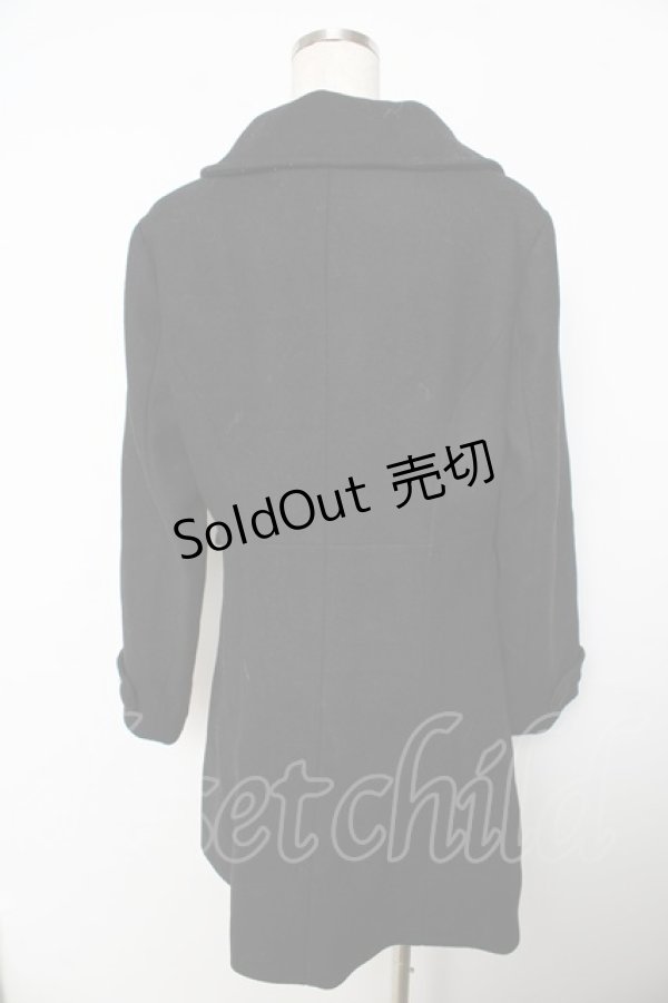 画像2: Fi.n.t / サイド釦デザインコート F 黒 Y-25-11-06-105-CA-CO-SZ-ZY (2)