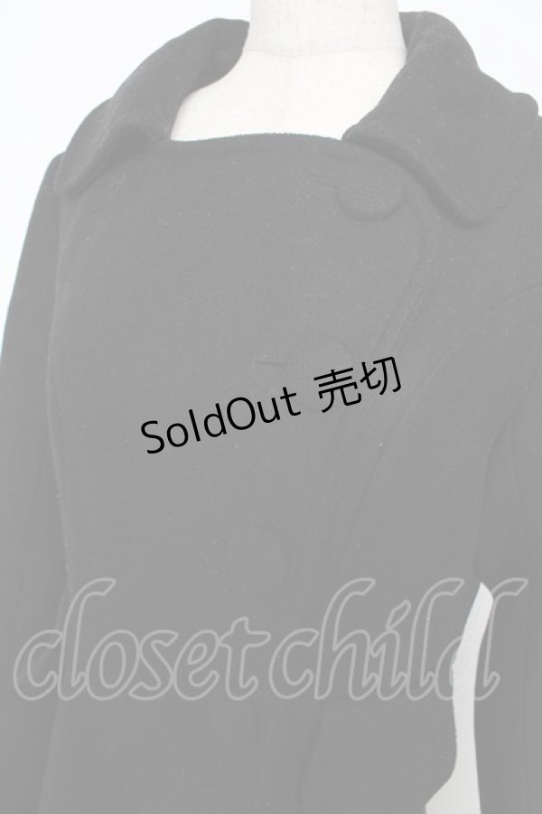 画像3: Fi.n.t / サイド釦デザインコート F 黒 Y-25-11-06-105-CA-CO-SZ-ZY (3)