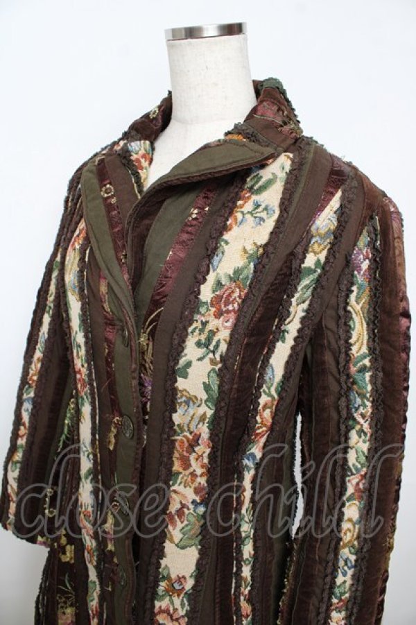 画像3: Ozz On / ゴブラン中綿ロングコート  カーキ Y-25-11-06-107-OO-CO-SZ-ZY (3)