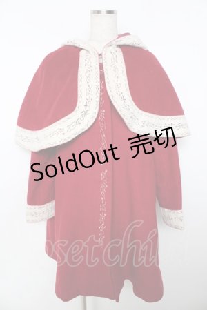 画像: Secret Honey / 美女と野獣ベルコート  赤 Y-25-11-06-109-CA-CO-SZ-ZTC033