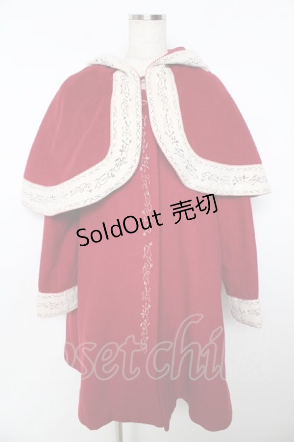 画像1: Secret Honey / 美女と野獣ベルコート  赤 Y-25-11-06-109-CA-CO-SZ-ZTC033 (1)