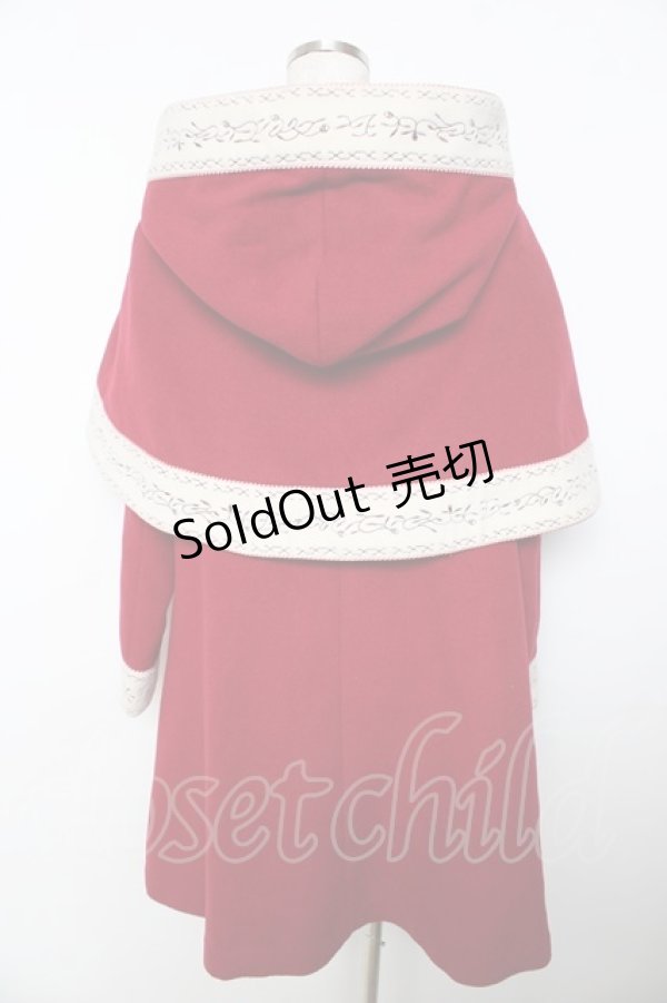 画像2: Secret Honey / 美女と野獣ベルコート  赤 Y-25-11-06-109-CA-CO-SZ-ZTC033 (2)