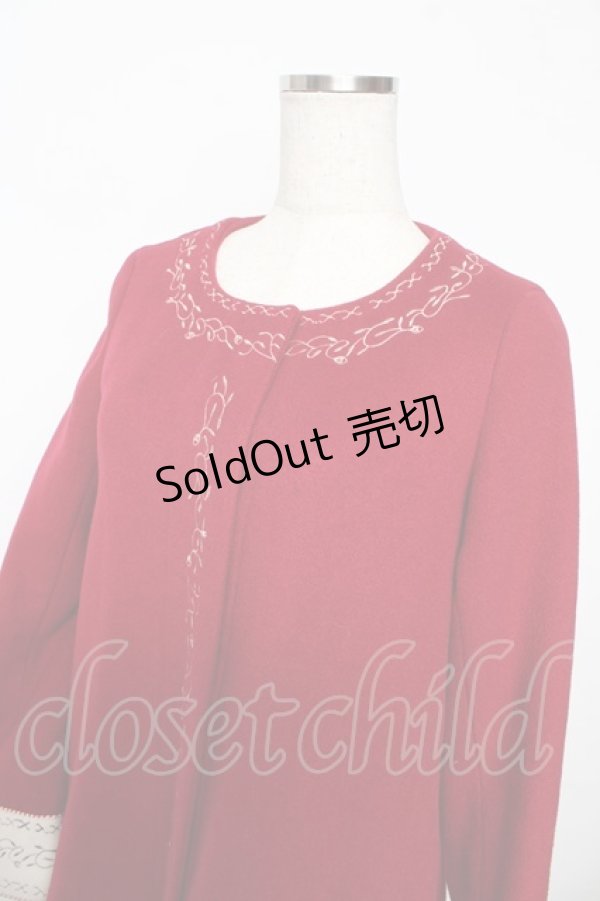 画像4: Secret Honey / 美女と野獣ベルコート  赤 Y-25-11-06-109-CA-CO-SZ-ZTC033 (4)