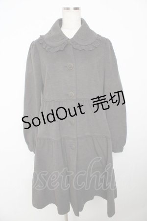 画像: axes femme POETIQUE / ティアードフリルコート  グレー Y-25-11-06-115-AX-CO-AS-ZY