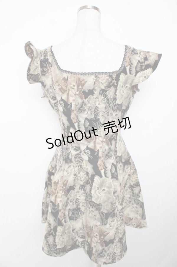 画像2: Swankiss / ねこゴブランジャンパースカート   Y-25-11-06-117-CA-OP-SZ-ZY (2)