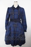 画像1: Sheglit / "Brigitta"チェックワンピース M ブルー Y-25-11-06-119-EL-OP-SZ-ZY (1)