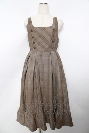 画像: axes femme / W釦フィッシュテールジャンスカ M カラシ Y-25-11-06-120-AX-OP-SZ-ZY