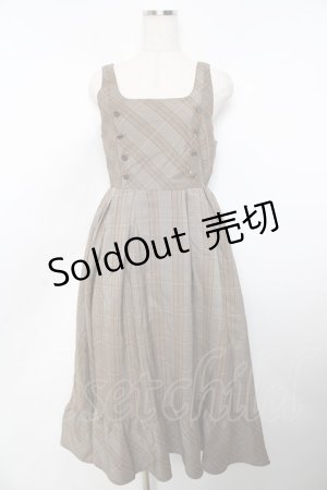 画像: axes femme / W釦フィッシュテールジャンスカ M カラシ Y-25-11-06-120-AX-OP-SZ-ZY