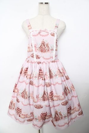 画像: axes femme kawaii / お菓子の家柄ジャンスカ  ピンク Y-25-11-06-126-AX-OP-SZ-ZY