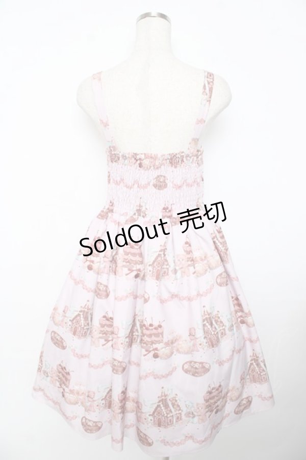 画像2: axes femme kawaii / お菓子の家柄ジャンスカ  ピンク Y-25-11-06-126-AX-OP-SZ-ZI (2)