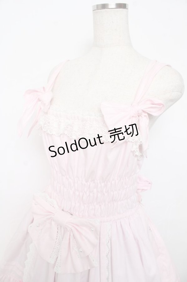 画像3: Angelic Pretty / リボンシャーリングジャンパースカート  ピンク Y-25-11-06-127-AP-OP-AS-ZY (3)