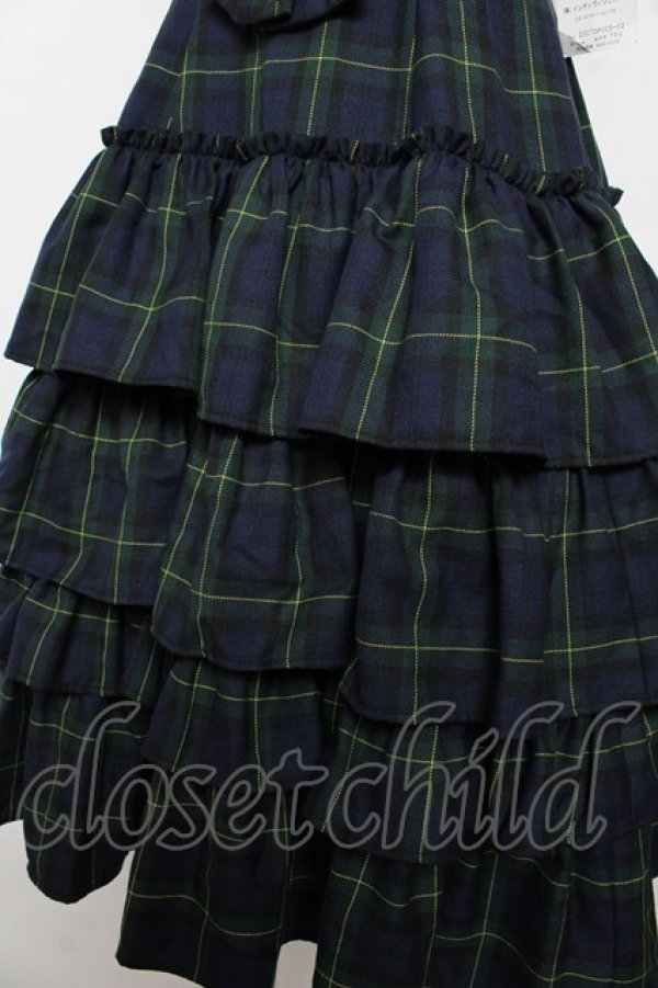 画像4: Victorian maiden / ヴィクトリアンタータンフリルジャンパースカート  グリーン Y-25-11-06-128-CL-OP-SZ-ZY (4)