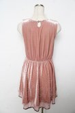 画像2: axes femme /ベロア調ワンピース M ピンク Y-25-11-06-132-AX-OP-SZ-ZY (2)