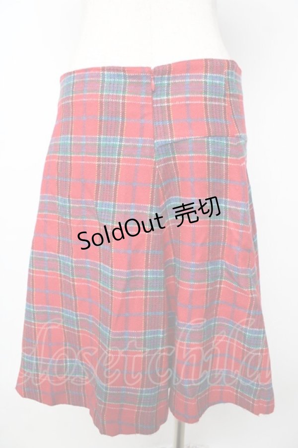 画像2: Candy Stripper / チェックフレアスカート  赤 Y-25-11-06-137-PU-SK-SZ-ZT185 (2)