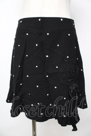 画像: Emily Temple cute / ドットスカート  黒 Y-25-11-06-138-ET-SK-SZ-ZY