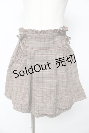 画像: axes femme POETIQUE / レースアップデザインスカパン M 茶 Y-25-11-06-141-AX-PA-SZ-ZY