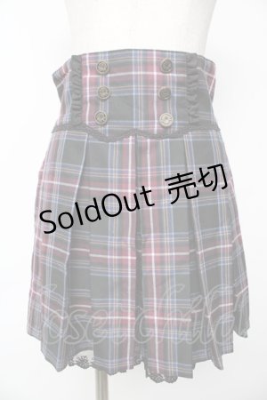 画像: axes femme POETIQUE / コルセットチェックキュロット M 黒 Y-25-11-06-142-AX-PA-SZ-ZY