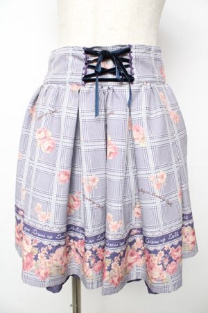 画像: LIZ LISA / グレンチェックローズスカート  パープル Y-25-11-06-144-LO-SK-SZ-ZY