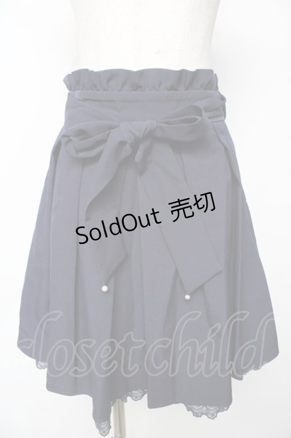 画像1: LODISPOTTO / リボン付きスカート S 紺 Y-25-11-06-145-LO-SK-SZ-ZY (1)