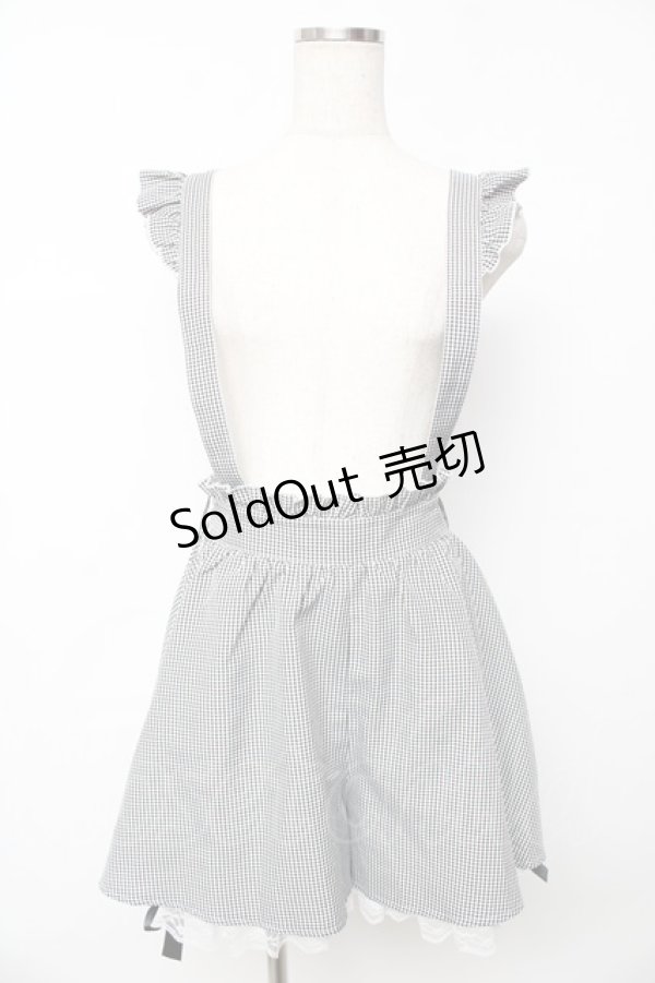 画像1: Secret Honey / レースアップフレアショートパンツ 2 チェッククロ Y-25-11-06-146-CA-PA-SZ-ZY (1)