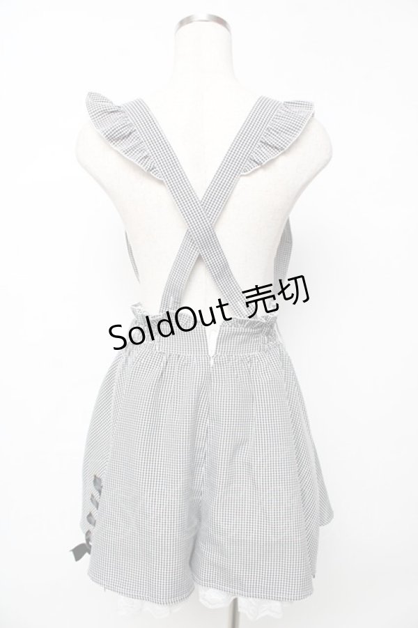 画像2: Secret Honey / レースアップフレアショートパンツ 2 チェッククロ Y-25-11-06-146-CA-PA-SZ-ZY (2)