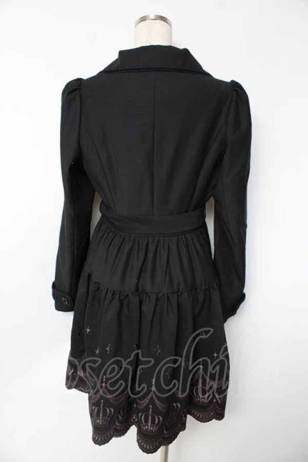 画像2: BPN / クラウン刺繍コート  黒 Y-25-11-06-147-GO-CO-AS-ZY (2)