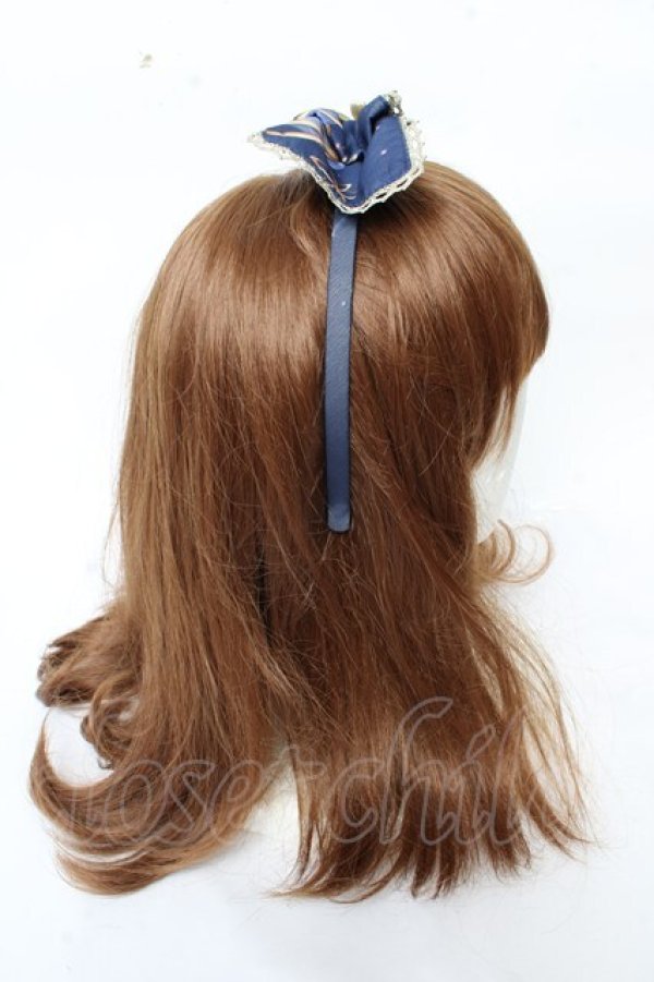 画像3: To Alice / プラネタリウムリボンカチューシャ  紺 Y-25-11-06-016-LO-AC-SZ-ZT487 (3)