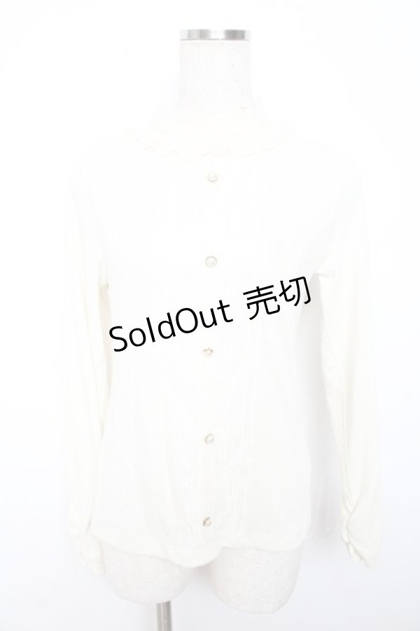 画像1: axes femme / レースデザインカットソー  キナリ Y-25-11-06-018-AX-TO-SZ-ZY (1)