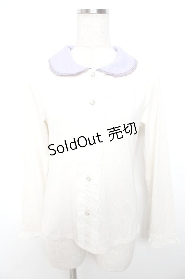 画像1: axes femme POETIQUE / ブラウス風カットソー  キナリ Y-25-11-06-019-AX-TO-SZ-ZY (1)