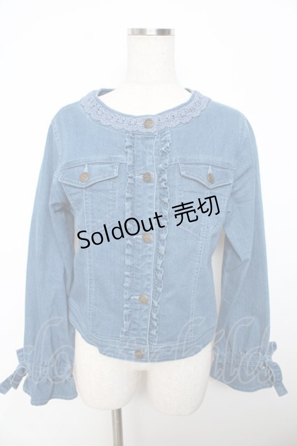 画像1: axes femme / キャンディースリーブＧジャン M ブルー Y-25-11-06-020-AX-JA-SZ-ZI (1)