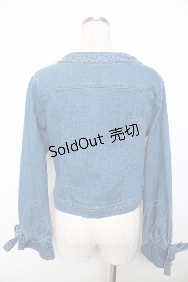 画像2: axes femme / キャンディースリーブＧジャン M ブルー Y-25-11-06-020-AX-JA-SZ-ZI (2)