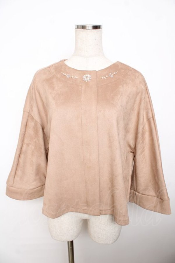 画像1: axes femme / ドルマンスリーブブルゾン M ベージュ Y-25-11-06-021-AX-TO-SZ-ZI (1)