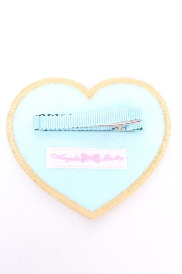 画像2: Angelic Pretty / Love Heartラメクリップ  サックス Y-25-11-06-003-AP-ZA-SZ-ZY (2)